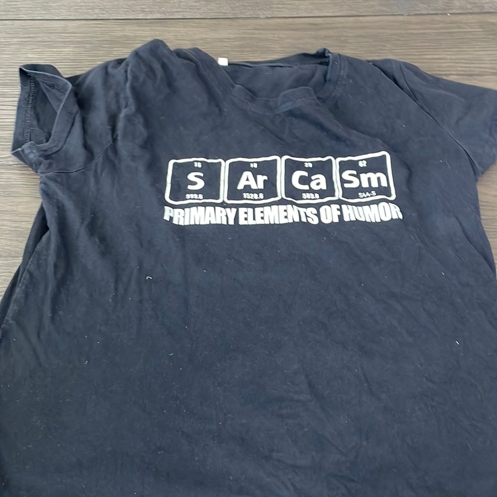 Black sarcasm shirt